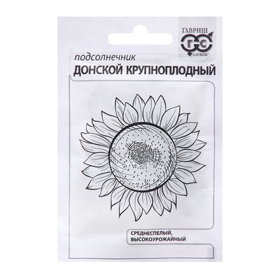 Семена Подсолнечник "Донской", ц/п, крупноплодный, 5 г