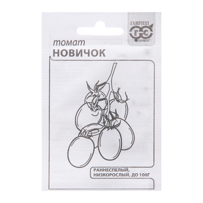 Семена Томат «Новичок», белый пакет, 0.05 г, «Гавриш»