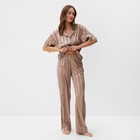 Комплект женский (рубашка, брюки) KAFTAN Silk "Полоса" размер 44-46, пудровый - Фото 4