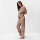 Комплект женский (рубашка, брюки) KAFTAN Silk "Полоса" размер 44-46, пудровый - Фото 5