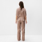 Комплект женский (рубашка, брюки) KAFTAN Silk "Полоса" размер 44-46, пудровый - Фото 6