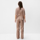 Комплект женский (рубашка, брюки) KAFTAN Silk "Полоса" размер 48-50, пудровый 9946016 - фото 11959088