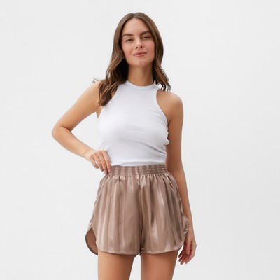 Шорты женские KAFTAN Silk «Полоса» размер 40-42, пудровый
