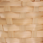 Корзина плетёная, D13 x H9.5/28см, бамбук, натуральный - Фото 4