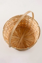 Корзина плетёная, 26×26×12 см, ручка h=18 см, бамбук, натуральный цвет, Greengo - Фото 10