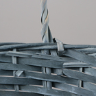 Корзина плетёная для хранения, ива, круглая, серая, голубая, набор 3 шт., Greengo - Фото 4