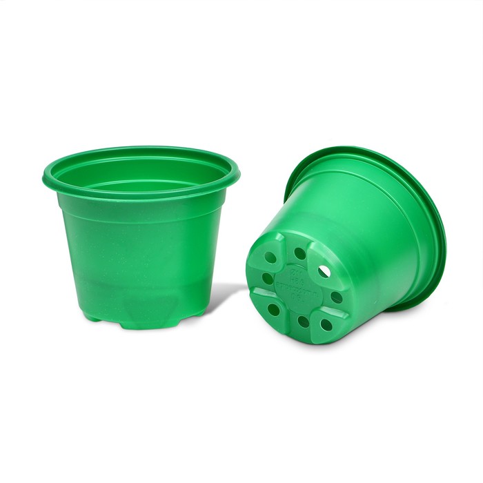 Горшок для рассады, 500 мл, d = 11 см, h = 8,5 см, зелёный, Greengo