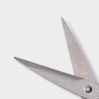 Набор ножей кухонных на подставке Доляна Ardone, 7 предметов: 5 ножей, мусат и ножницы, хромированный - Фото 11