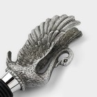 Пробка для бутылки Magistro «Лебедь», 14 см, серебристая - Фото 3