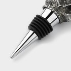 Пробка для бутылки Magistro «Лебедь», 14 см, серебристая - Фото 4