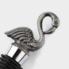 Пробка для бутылки Magistro «Фламинго», 11 см, серебристая - Фото 3