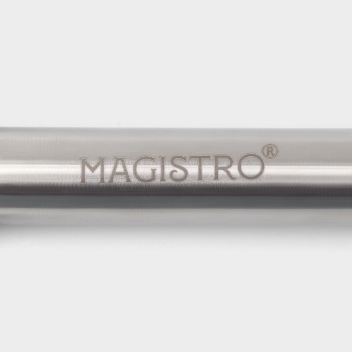 Ложка для формирования митболов Magistro Solid, 23×6,5 см, цвет хромированный