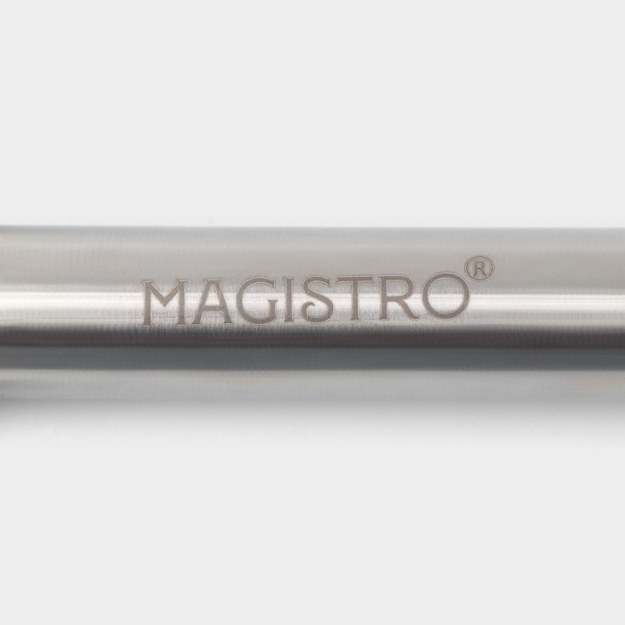Держатель для сковороды Magistro Solid из нержавеющей стали, 19 см, цвет хромированный