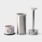 Шприц колбасный Yami, 4 насадки, для приготовления сосисок, нержавеющая сталь, серый - Фото 5