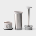 Шприц колбасный Yami, 4 насадки, для приготовления сосисок, нержавеющая сталь, серый - Фото 6