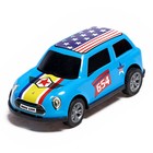 Набор металлических машин «Гоночные», 3 штуки, светофор и конус в комплекте, цвет МИКС, в пакете - фото 24482909