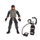 Фигурка героя «Спецназ», с аксессуарами, цвет МИКС, в пакете - фото 24443118