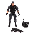 Фигурка героя «Спецназ», с аксессуарами, цвет МИКС, в пакете - фото 24443119