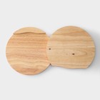 Набор для подачи сыра Magistro, 4 ножа, доска, 19.5×19.5×3.5 см, дуб - Фото 5