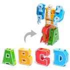 Робот «Дино-буква», трансформируется в динозавра, цвет МИКС - фото 24415287