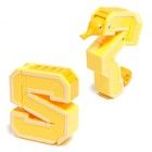 Робот «Дино-буква», трансформируется в динозавра, цвет МИКС - фото 24415289