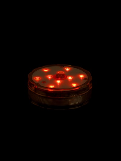 Светильник подводный с выключателем, 10LED, 3 Вт, IP68, RGB, от батареек 3хААА (не в компл.)