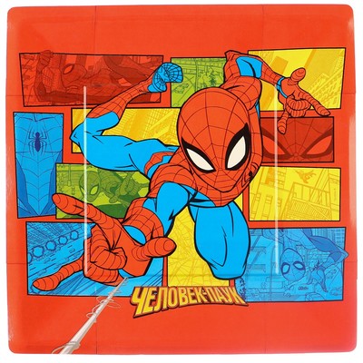 Тарелка бумажная "С Днем Рождения!", 21 см, Человек-паук