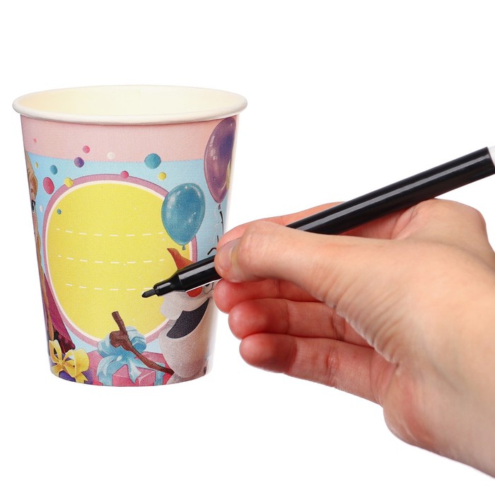 Стакан бумажный "С Днем Рождения!", Холодное сердце, 250 мл 10139432