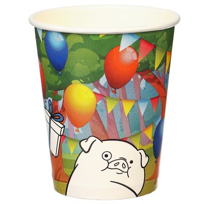 Стакан-раскраска одноразовый «С Днем Рождения!», 250 мл, Гравити Фолз