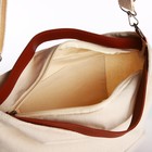 Шопер текстильный NK , 40х35х10 см, отдел на молнии, цвет бежевый - фото 12055995