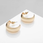 Серьги металл «Полумесяц», цвет золото - Фото 3