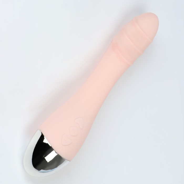 Вибратор массажный, 10 режимов, 22×3 см, USB, розовый - Фото 1