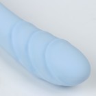 Вибратор массажный, 10 режимов, 22×3 см, USB, голубой - Фото 4