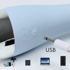 Вибратор массажный, 10 режимов, 22×3 см, USB, голубой - Фото 6