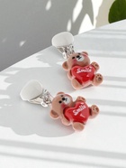 Серьги-клипсы детские «Выбражулька» животные, мишки, бело-коричневые 10127857