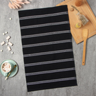 Полотенце кухонное «Этель», 38×63 см, чёрное, хлопок 100%, махра - Фото 1