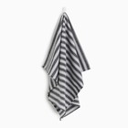 Полотенце Этель Lines, цв. чёрный, 50х70 см, 100% хл - фото 301505575