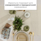 Дорожка на стол «Этель», 50×230 см, 100% хлопок, бежевая - Фото 5