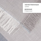 Скатерть «Этель», серая, 152×305 см, 100% хлопок - Фото 4
