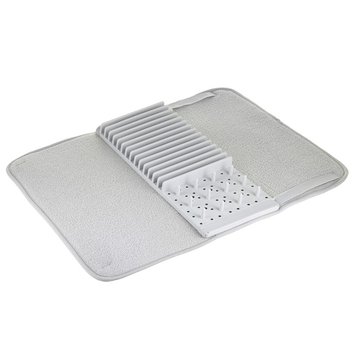 Коврик для сушки посуды Smart Solutions Bris, цвет серый - фото 1885902244