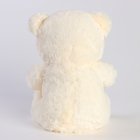 Мягкая игрушка "Мишка" с сердцем, 30 см, цвет светлый - Фото 4