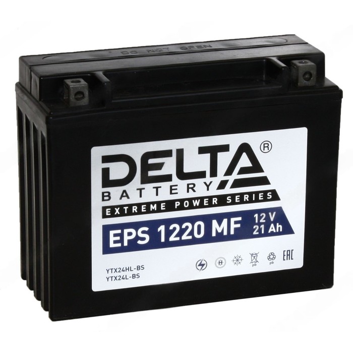 Аккумуляторная батарея Delta 21 Ач, EPS 1220 MF (YTX24HL-BS), обратная полярность - Фото 1
