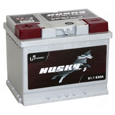 Автомобильный аккумулятор Husky 61 Ач, 6СТ-61.1, прямая полярность