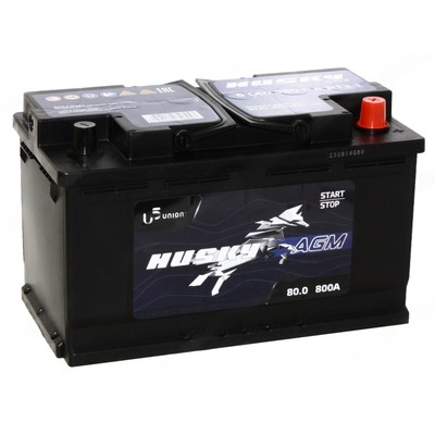 Автомобильный аккумулятор Husky AGM 80 Ач, обратная полярность