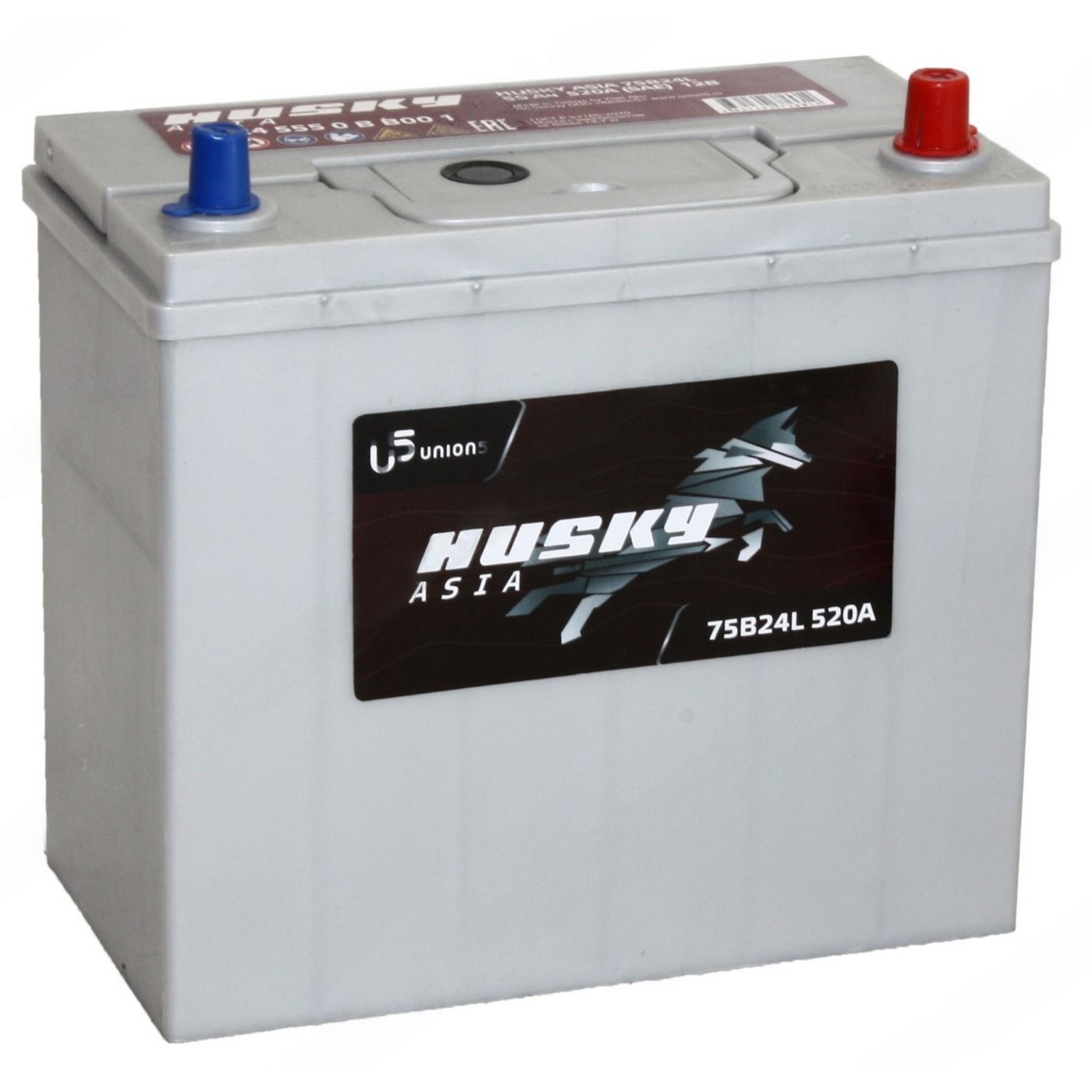 Автомобильный аккумулятор Husky Asia 55 Ач, 75B24L, обратная полярность ...