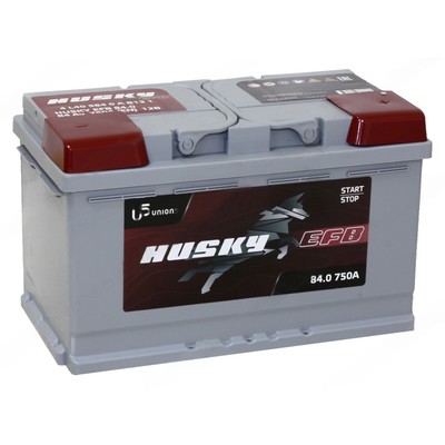Автомобильный аккумулятор Husky EFB 84 Ач, 6СТ-84.0, обратная полярность