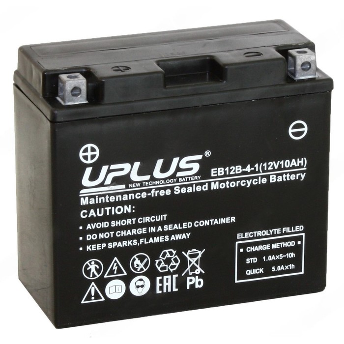 Аккумуляторная батарея UPLUS High Performance 10 Ач, прямая полярность - Фото 1