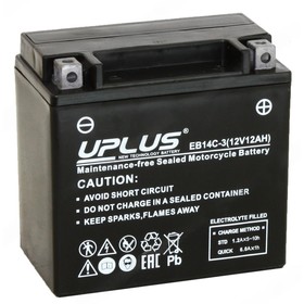 Аккумуляторная батарея UPLUS High Performance 12 Ач, обратная полярность
