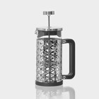 Чайник заварочный френч - пресс «Сейхо», 350 мл, стекло, нержавеющая сталь - фото 3125552