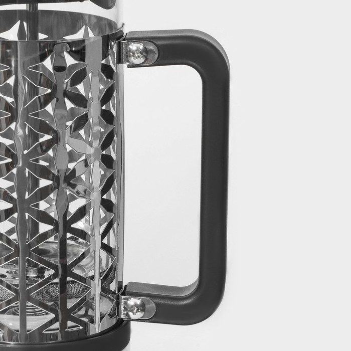 Чайник заварочный френч - пресс «Сейхо», 350 мл, стекло, нержавеющая сталь - фото 1907976463